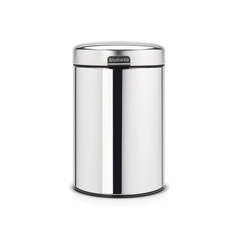 Кош за смет Brabantia NewIcon 3L, Brilliant Steel, стенен монтаж